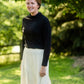 Black Mockneck Jersey Tee Tops Grade & Gather