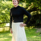 Black Mockneck Jersey Tee Tops Grade & Gather