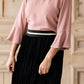 Black Pleated Velvet Midi Skirt - FINAL SALE Skirts