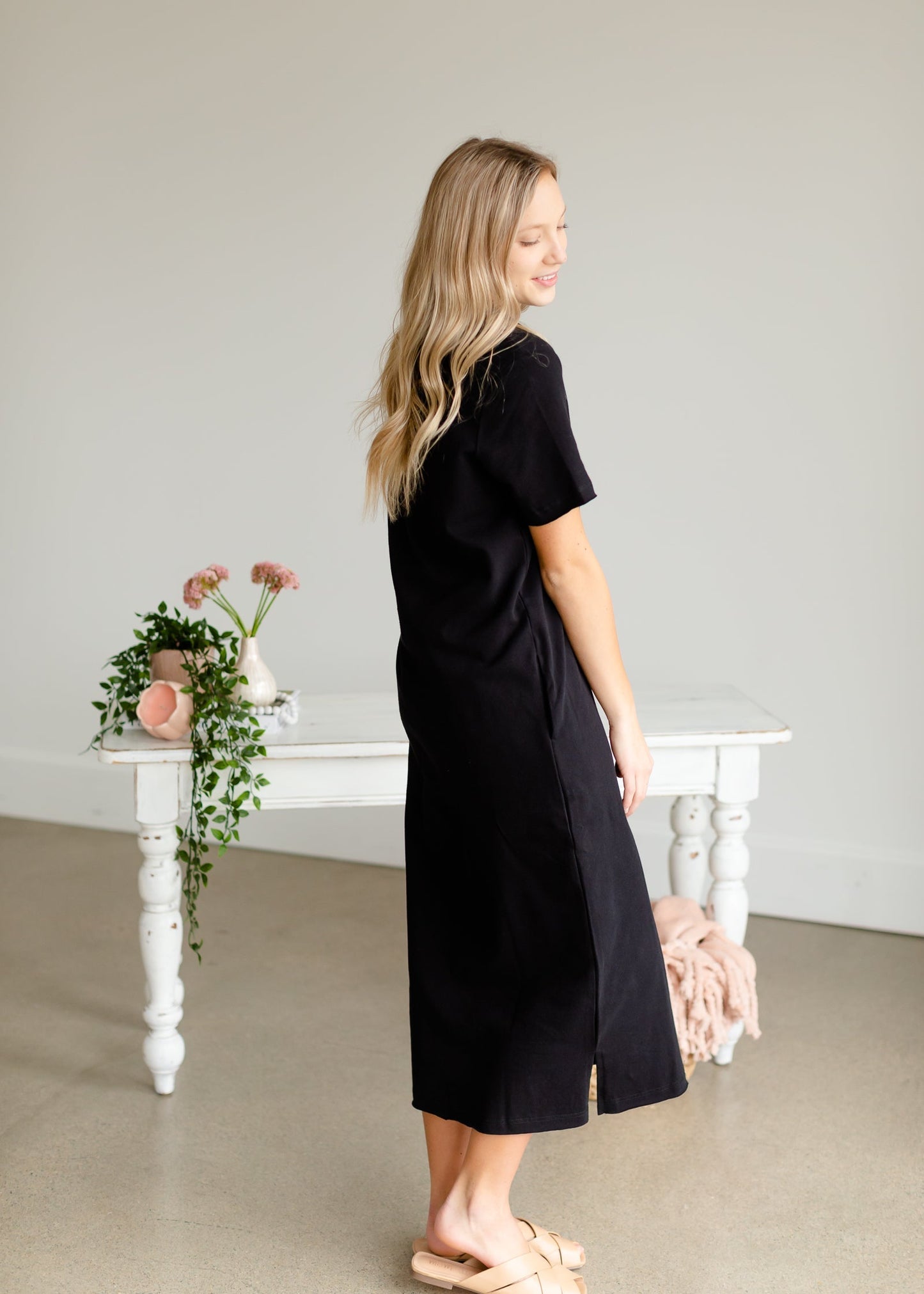 Black Polo Knit Maxi Dress - FINAL SALE Dresses