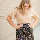 Black Satin Floral Midi Skirt Dresses Tea N Rose