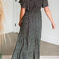 Black Smocked Flutter Sleeve Floral Maxi Dress - FINAL SALE Dresses