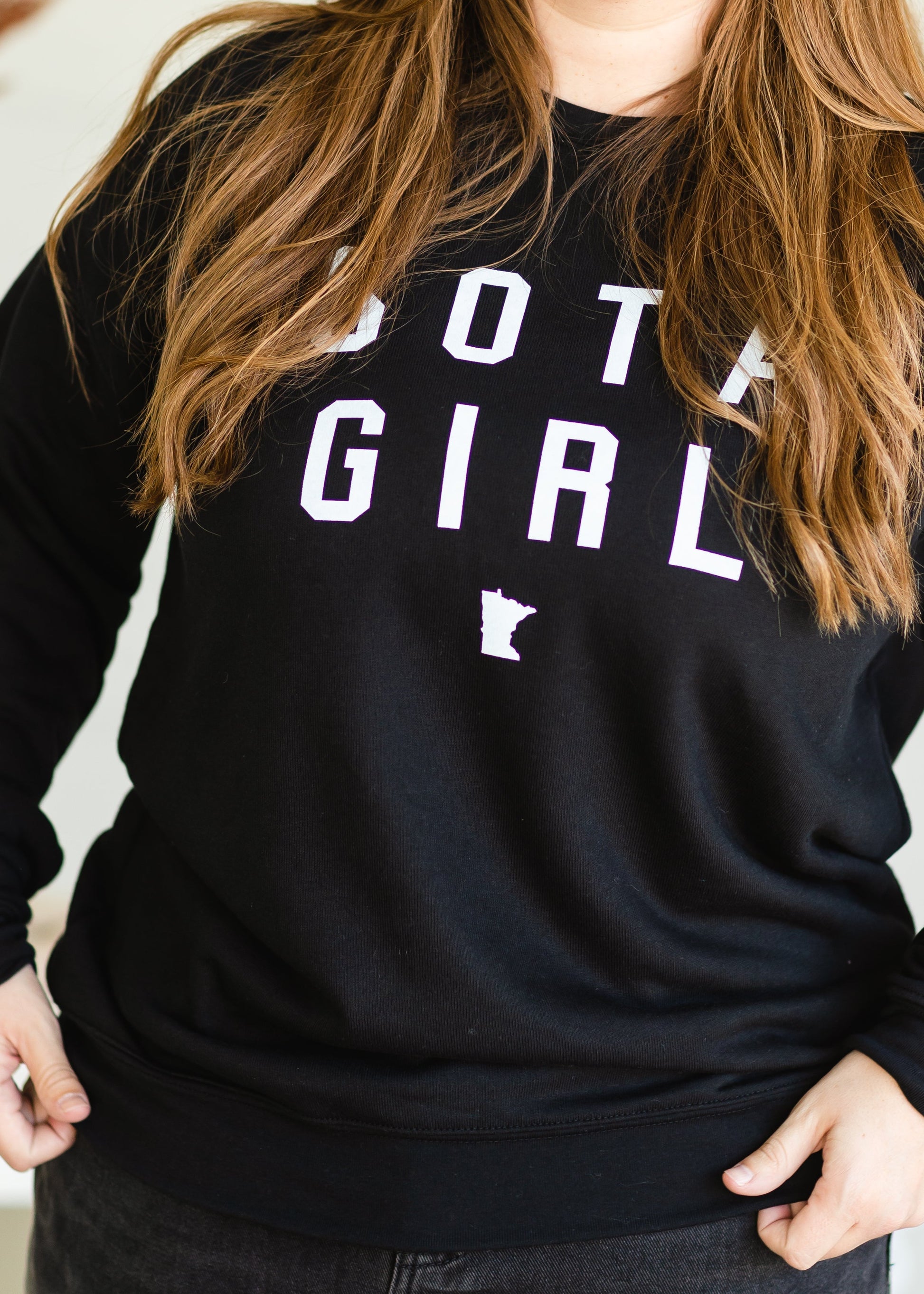 Black Sota Girl Crew Neck Sweatshirt - FINAL SALE Shirt