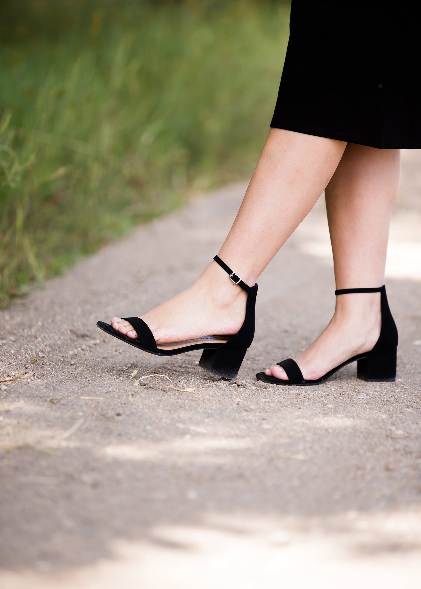 Black Strap Dress Sandal