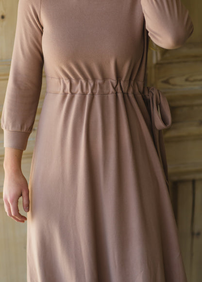 Blair 3/4 Sleeve Side Tie Sweater Dress - FINAL SALE Dresses