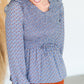 Blue Floral Print Top - FINAL SALE Shirt