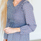 Blue Floral Print Top - FINAL SALE Shirt