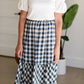 Blue Gingham Midi Skirt - FINAL SALE Skirts