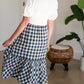 Blue Gingham Midi Skirt - FINAL SALE Skirts