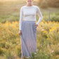 Blue Mirage Floral Maxi Skirt Skirts Mikarose