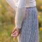 Blue Mirage Floral Maxi Skirt Skirts Mikarose