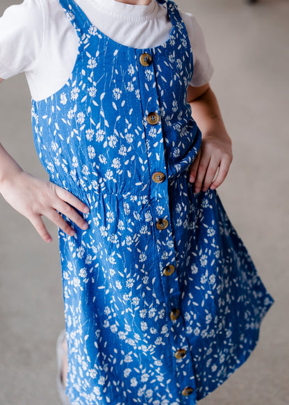 Blue Mix Midi Dress - FINAL SALE Dresses