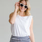 Blue Planet - White Bamboo Cat Eye Sunglasses - FINAL SALE Accessories