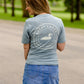 Blue Short Sleeve Great Lake T-Shirt Tops