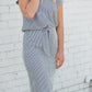 Blue Tie Front Pencil Midi Skirt - FINAL SALE Skirts
