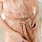 Blush Abstract Wrap Midi Dress - FINAL SALE Dresses