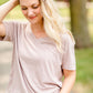 Blush Drop Shoulder Tee - FINAL SALE Tops
