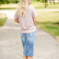 Blush Drop Shoulder Tee - FINAL SALE Tops
