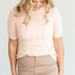Blush Eyelet Sweater Tee - FINAL SALE Tops