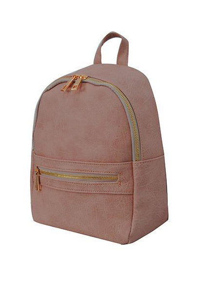 Blush Faux Leather Backpack Accessories