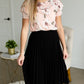Blush Floral Flutter Short Sleeve Tee Tops