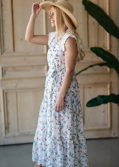Blush Floral Tiered Maxi Dress - FINAL SALE Dresses