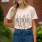 Blush Love Where You Are Graphic Tee - FINAL SALE Tops