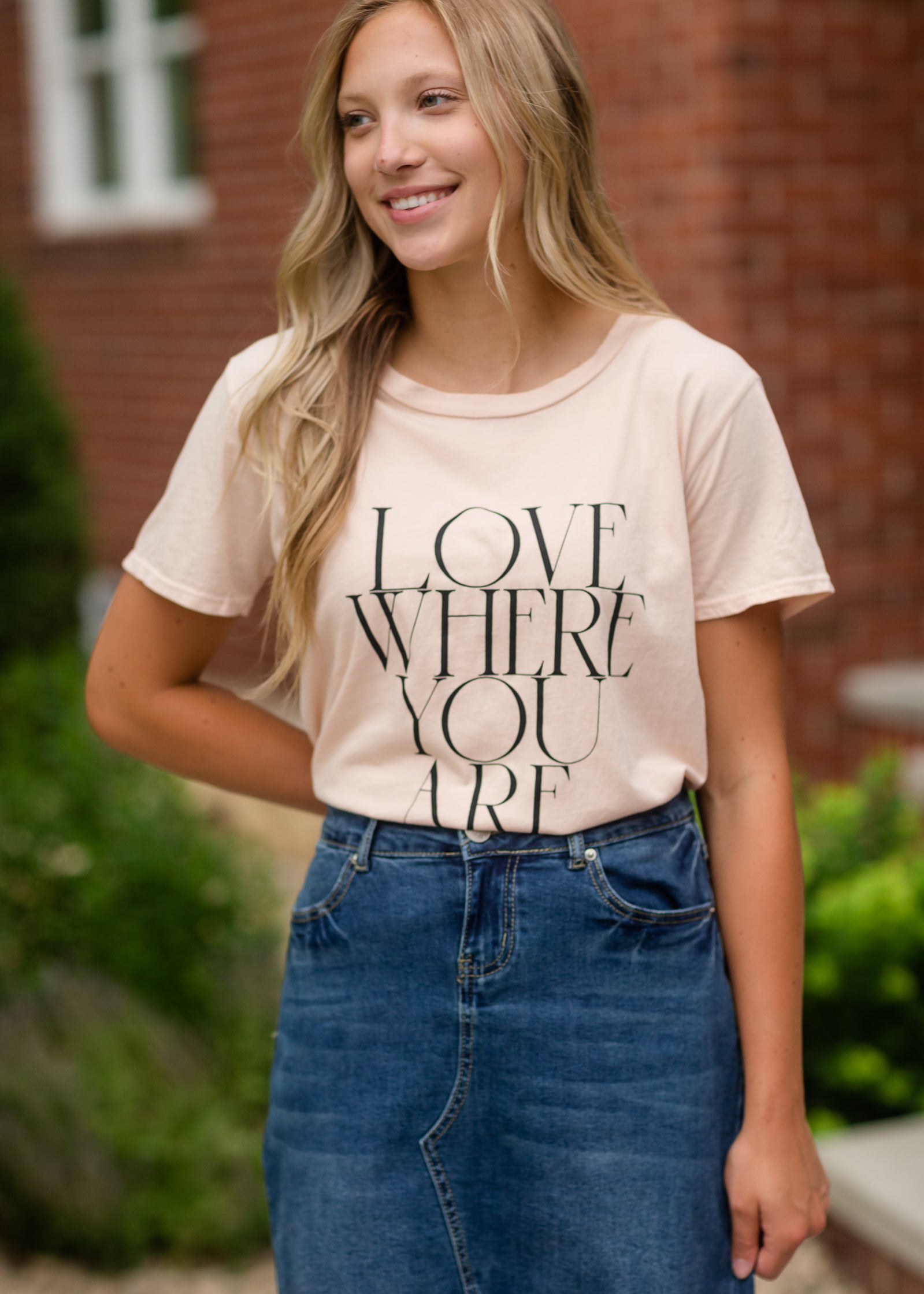 Blush Love Where You Are Graphic Tee - FINAL SALE Tops