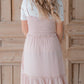 Blush Pink Smocked Midi Dress Dresses Hayden