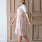 Blush Pink Smocked Midi Dress Dresses Hayden