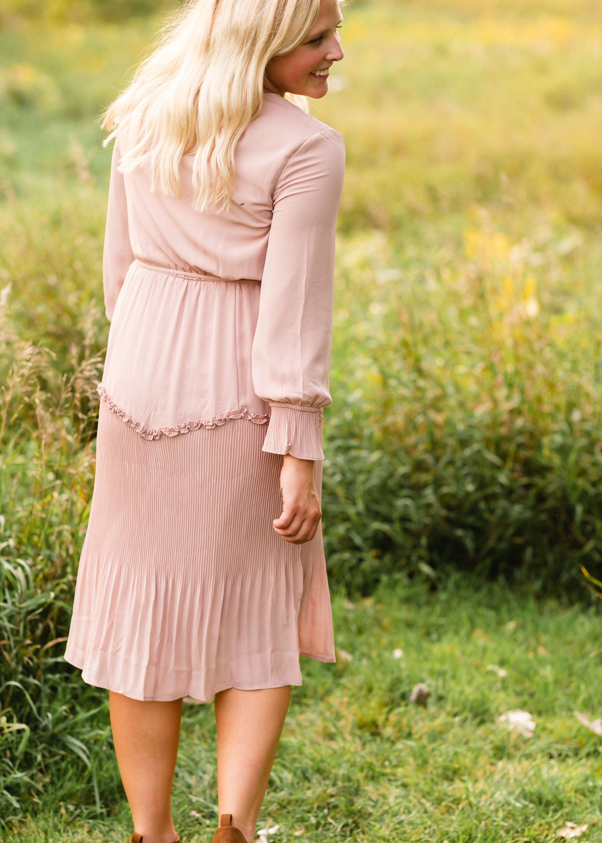 Blush Ruffle Tiered Midi Dress - FINAL SALE Dresses