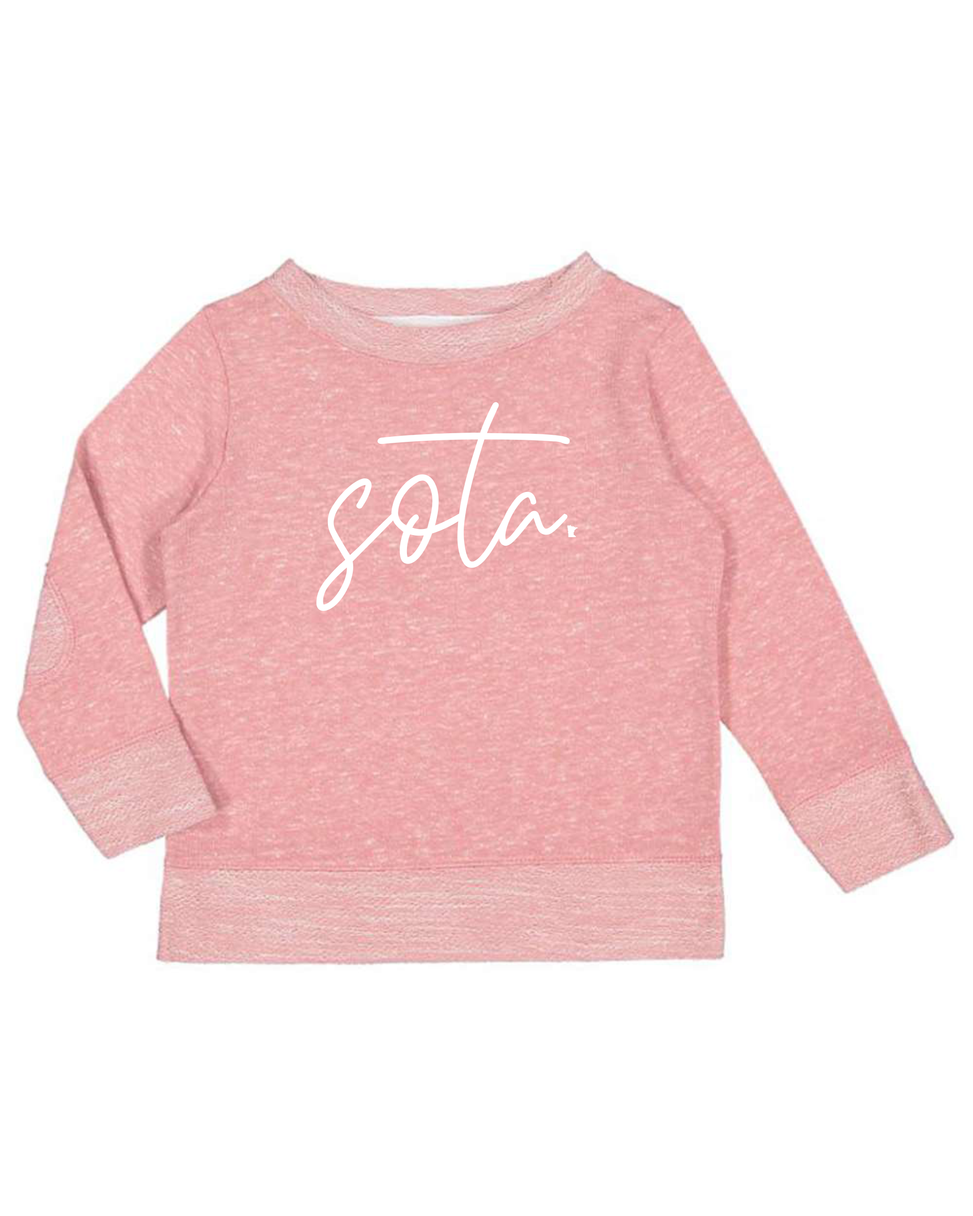 Blush Sota Toddler Crew Sweatshirt Tops