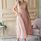 Blush Textured Smocked Baby Doll Maxi Dress - FINAL SALE Dresses
