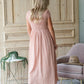 Blush Textured Smocked Baby Doll Maxi Dress - FINAL SALE Dresses
