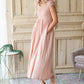 Blush Textured Smocked Baby Doll Maxi Dress - FINAL SALE Dresses