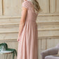 Blush Textured Smocked Baby Doll Maxi Dress - FINAL SALE Dresses