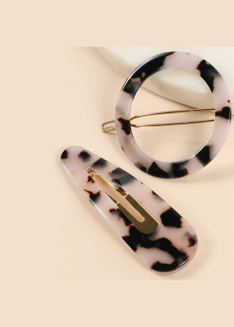Blush Tortoise Hair Pins - Set of 2 - FINAL SALE Accessories