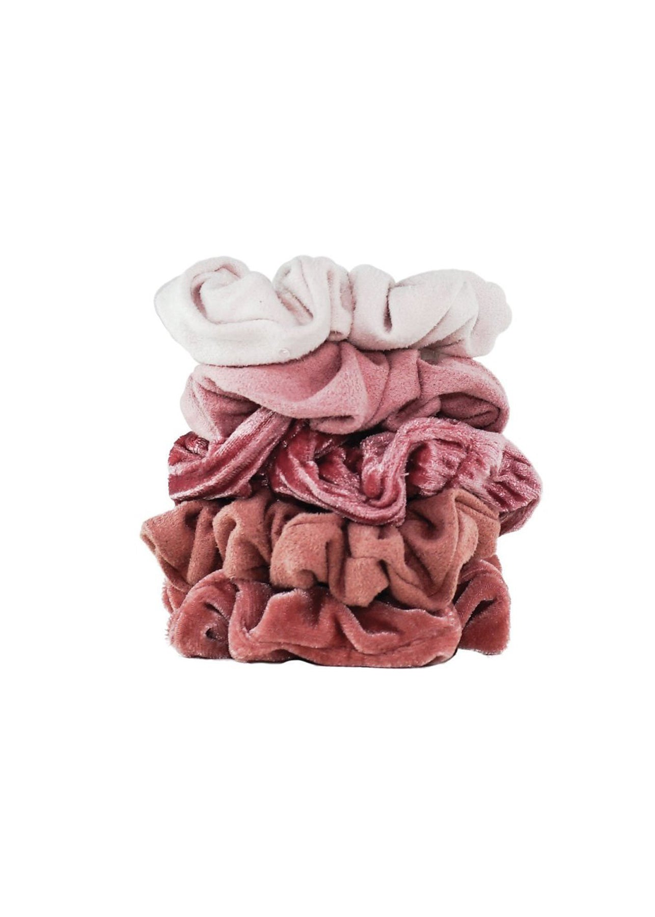 Blush Velvet Scrunchie Set Accessories