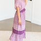 Boho Print Ruffled Midi Dress - FINAL SALE Dresses