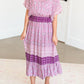 Boho Print Ruffled Midi Dress - FINAL SALE Dresses