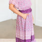 Boho Print Ruffled Midi Dress - FINAL SALE Dresses