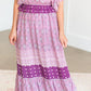 Boho Print Ruffled Midi Dress - FINAL SALE Dresses