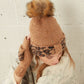 Boucle Leopard Ribbon Beanie - FINAL SALE Accessories