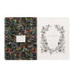 Teal floral 2019 12-month appointment notebook.