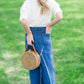 tie bow detail short sleeve tee