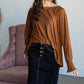 Boxy Smocked Cuff Modal Jersey Top Tops Grade & Gather