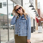 Boyfriend Denim Jean Jacket - FINAL SALE Tops Kut from the Kloth