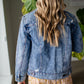 Boyfriend Denim Jean Jacket Tops Kut from the Kloth