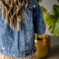 Boyfriend Denim Jean Jacket Tops Kut from the Kloth