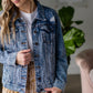Boyfriend Denim Jean Jacket Tops Kut from the Kloth